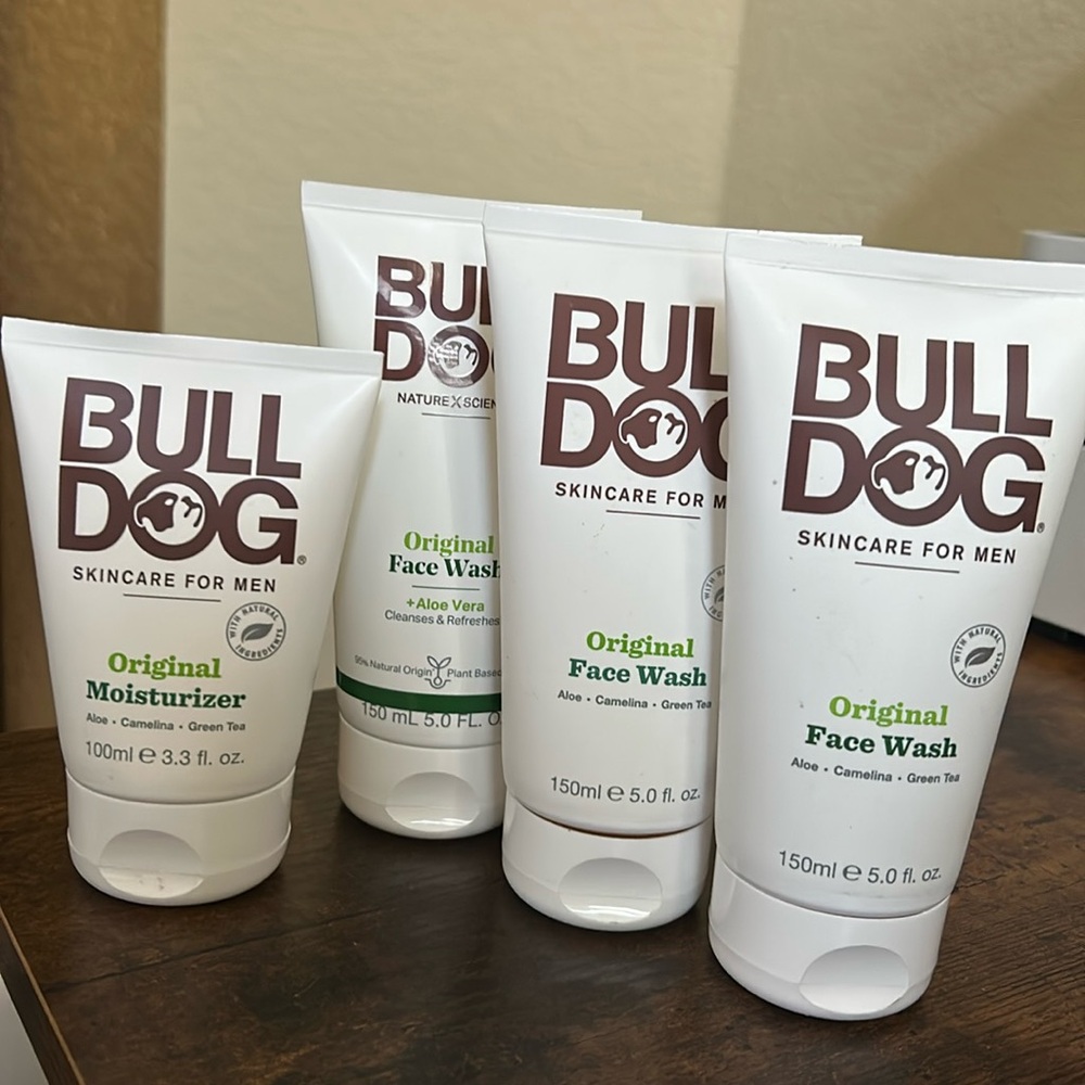 Bundle Bull Dog Skincare for Men Men’s Face Wash & Moisturizer Lot of 4